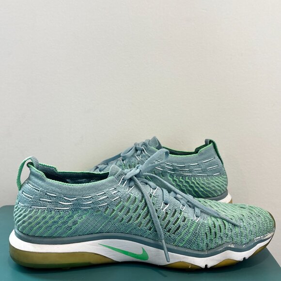 Nike Air Zoom Fearless Flyknit Mica Blue Green sneakers Shoes athletic Size 8 - Picture 9 of 14